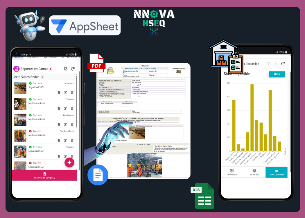 Desarrollo móvil HSEQ con APPSHEET – Nivel Intermedio